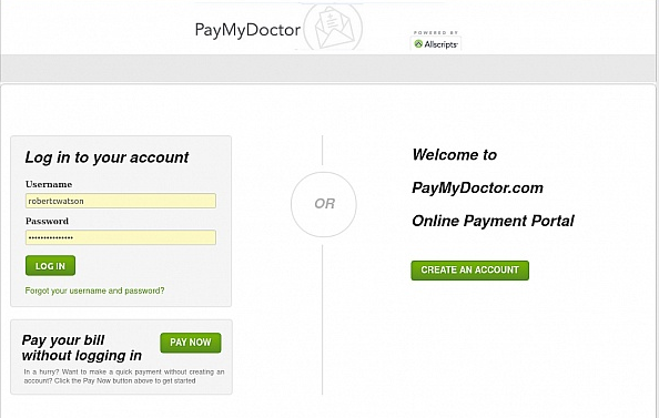 PayMyDoctor-Login